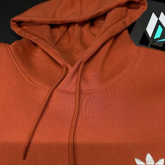 Adidas Essentials Trefoil Hoodie IM4529 Red Men’s Sizes - Picture 3 of 7